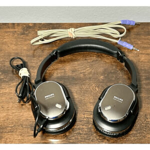 Philips Wired Noise Cancelling Headphones SHN9500 Tested Works! Two Cords
